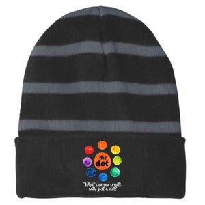 International Dot Day What Can You Create Striped Beanie with Solid Band