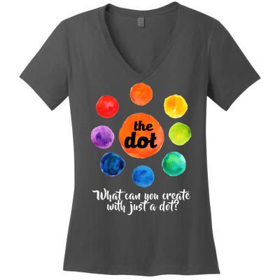 International Dot Day What Can You Create Women's V-Neck T-Shirt