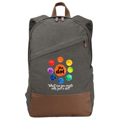 International Dot Day What Can You Create Cotton Canvas Backpack