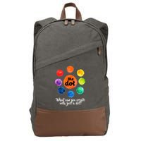 International Dot Day What Can You Create Cotton Canvas Backpack