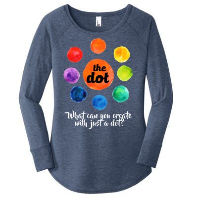 International Dot Day What Can You Create Women's Perfect Tri Tunic Long Sleeve Shirt