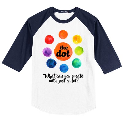 International Dot Day What Can You Create Baseball Sleeve Shirt