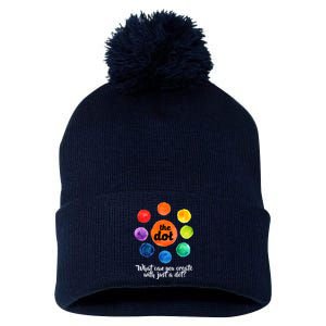 International Dot Day What Can You Create Pom Pom 12in Knit Beanie