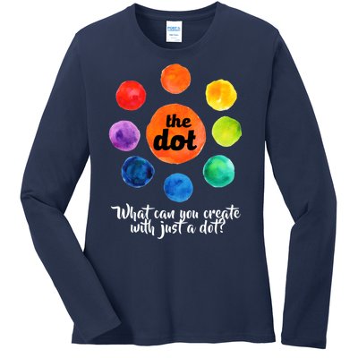 International Dot Day What Can You Create Ladies Long Sleeve Shirt