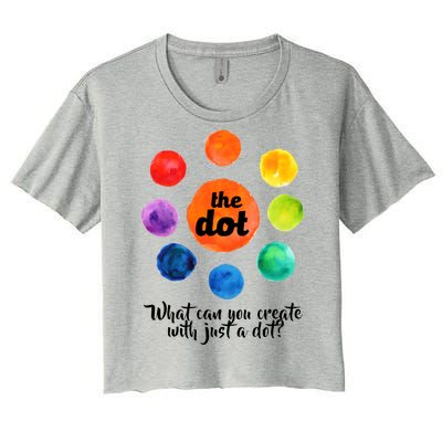 International Dot Day What Can You Create Women's Crop Top Tee