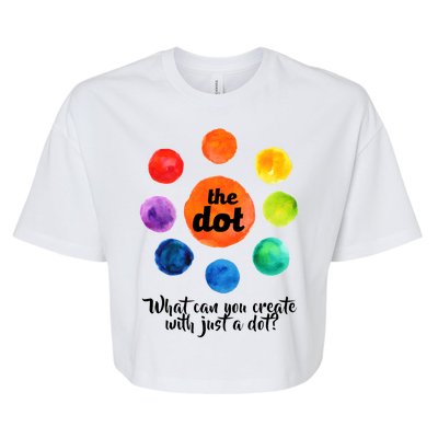 International Dot Day What Can You Create Bella+Canvas Jersey Crop Tee