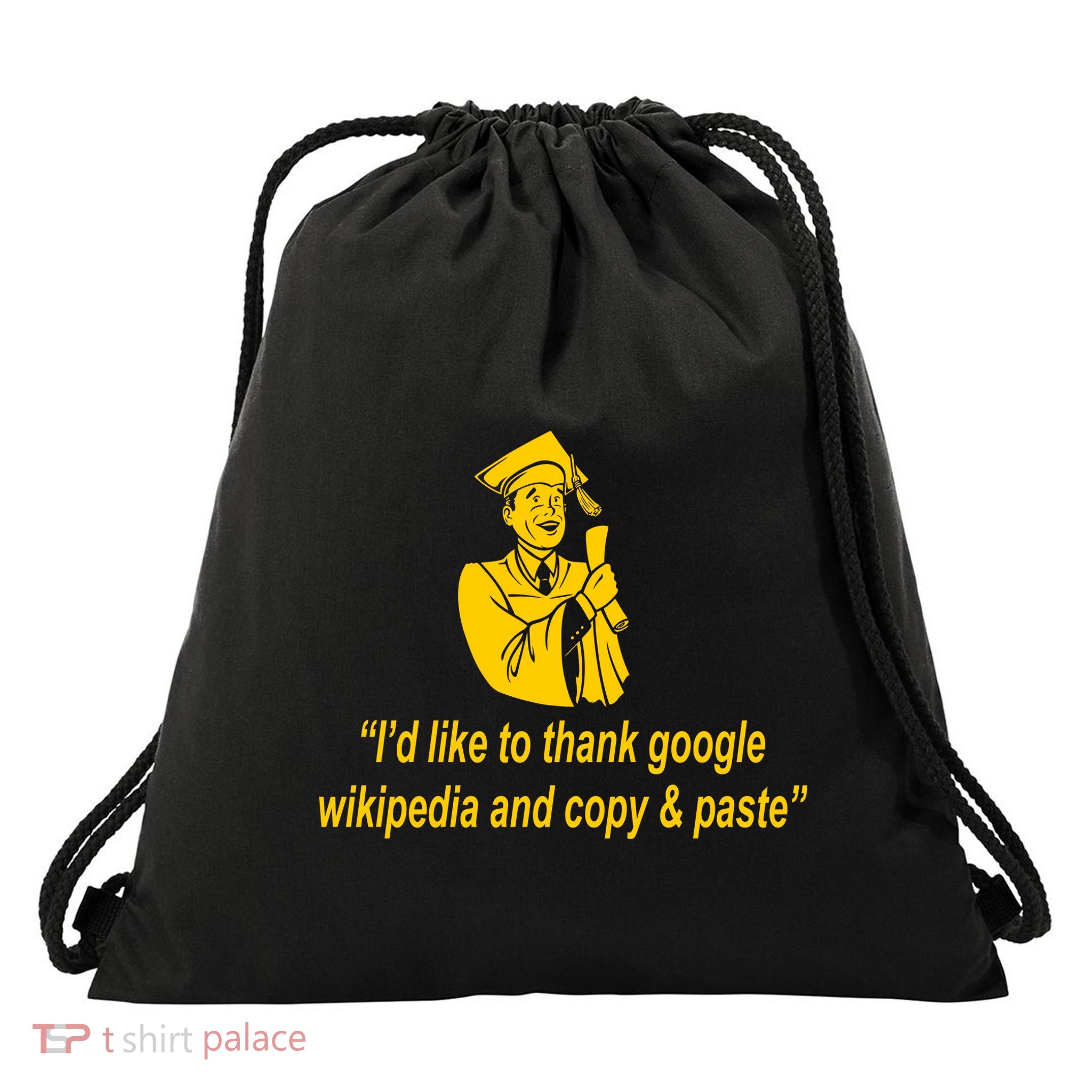 Internet Graduate Drawstring Bag