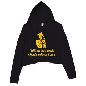 Internet Graduate Crop Fleece Hoodie