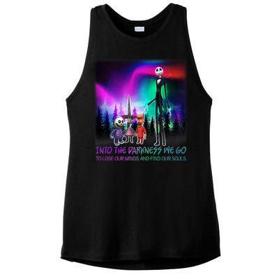 Into The Darkness We Go Ladies PosiCharge Tri-Blend Wicking Tank