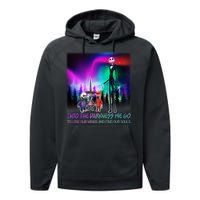 Into The Darkness We Go Performance Fleece Hoodie