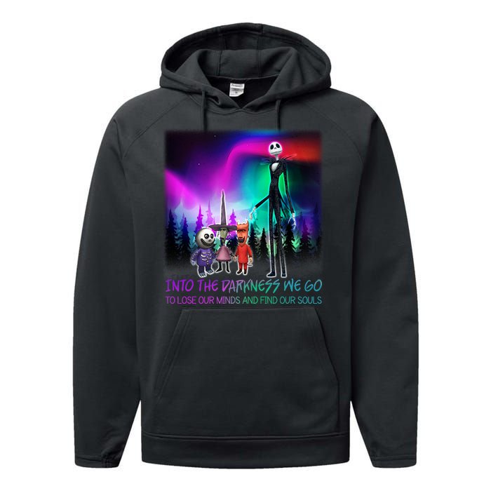 Into The Darkness We Go Performance Fleece Hoodie