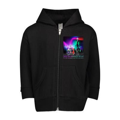 Into The Darkness We Go Toddler Zip Fleece Hoodie