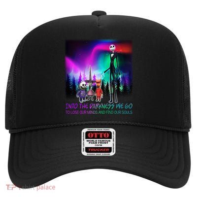 Into The Darkness We Go High Crown Mesh Back Trucker Hat