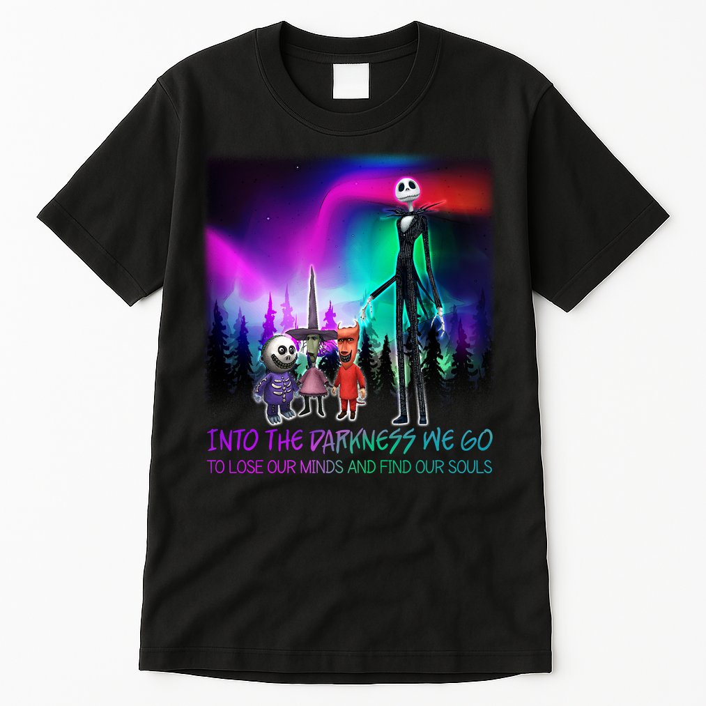 Into The Darkness We Go Tall T-Shirt