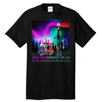 Into The Darkness We Go Tall T-Shirt