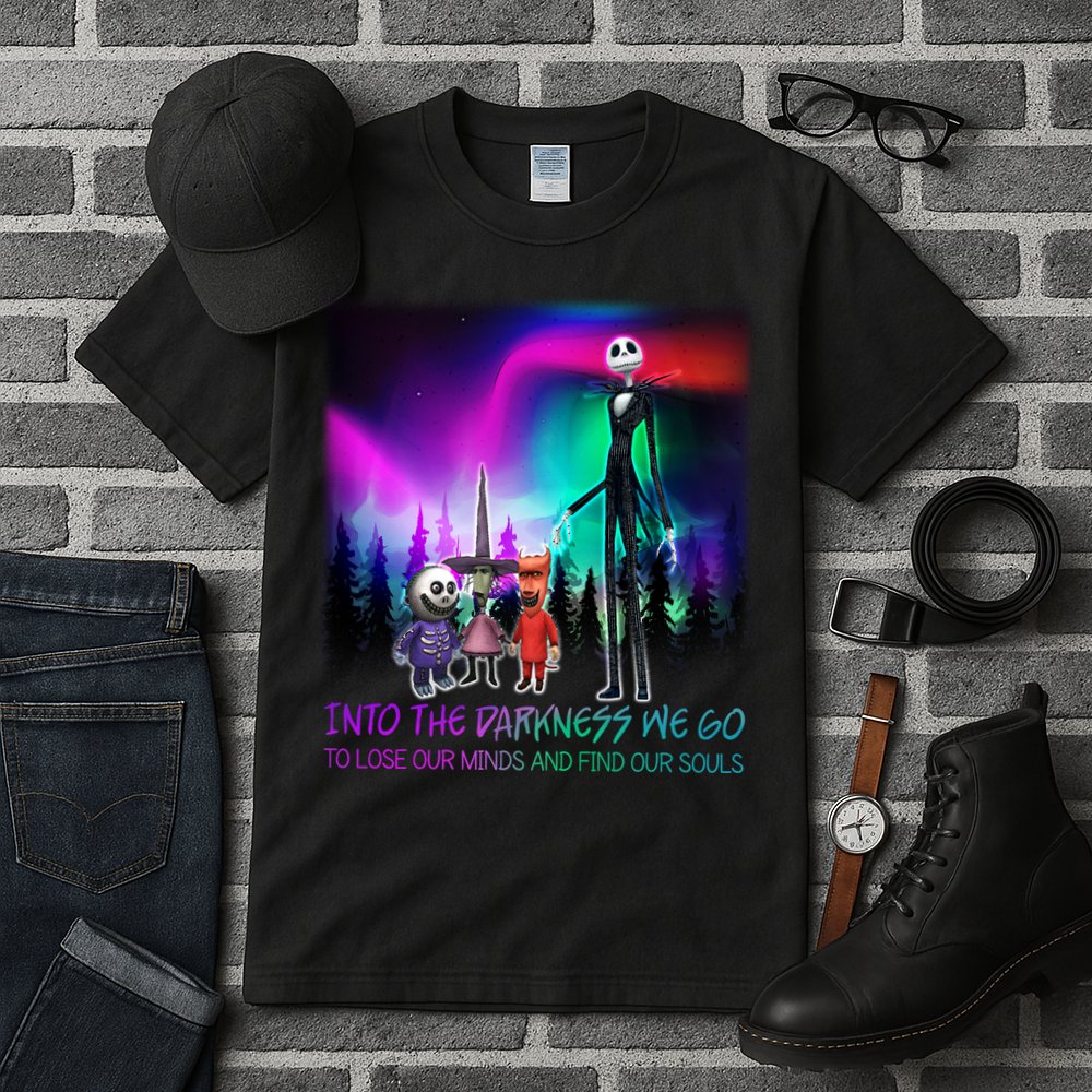 Into The Darkness We Go Tall T-Shirt