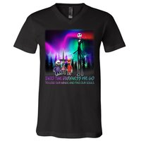 Into The Darkness We Go V-Neck T-Shirt