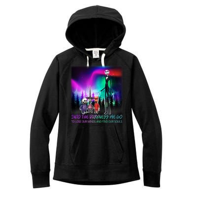 Into The Darkness We Go Women's Fleece Hoodie