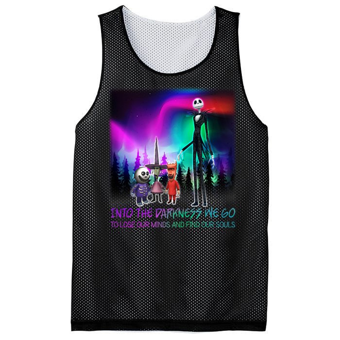 Into The Darkness We Go Mesh Reversible Basketball Jersey Tank