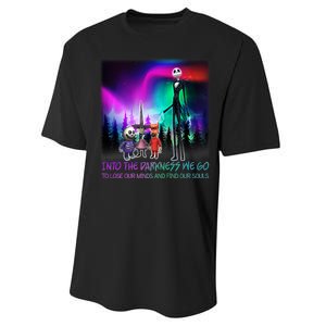 Into The Darkness We Go Performance Sprint T-Shirt