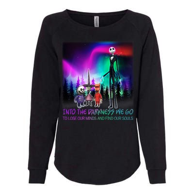 Into The Darkness We Go Womens California Wash Sweatshirt