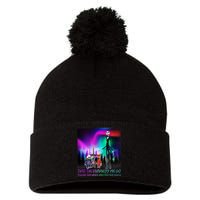 Into The Darkness We Go Pom Pom 12in Knit Beanie