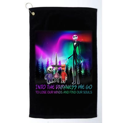 Into The Darkness We Go Platinum Collection Golf Towel