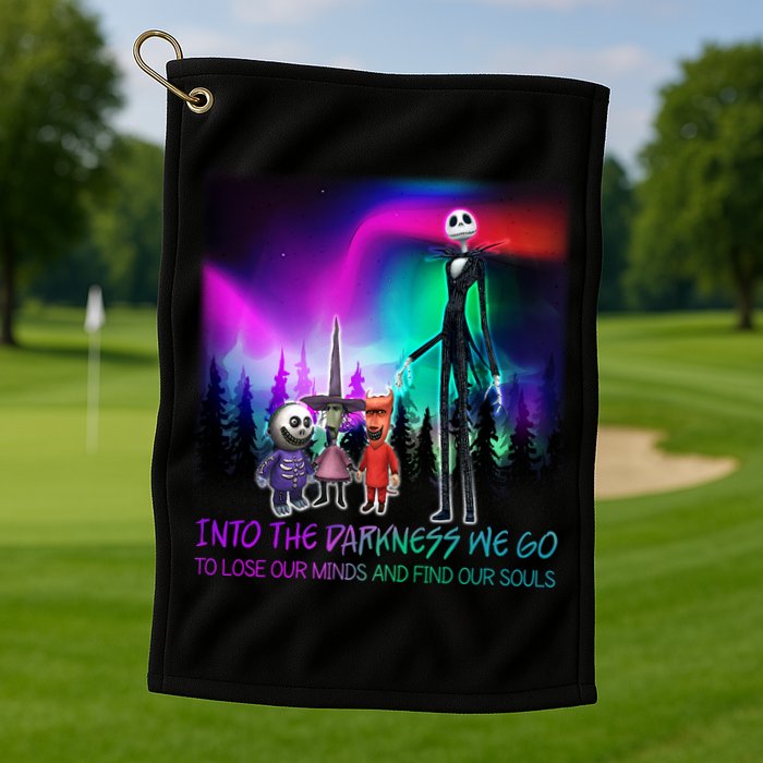 Into The Darkness We Go Golf Towel