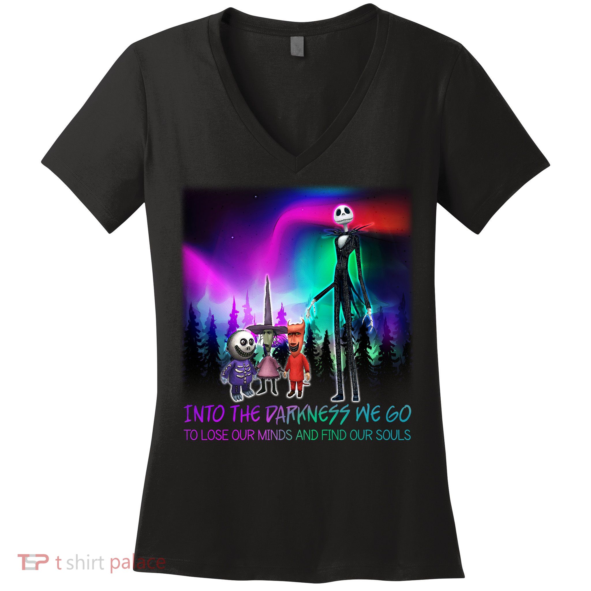 Into The Darkness We Go Women's V-Neck T-Shirt