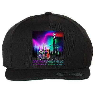 Into The Darkness We Go Wool Snapback Cap