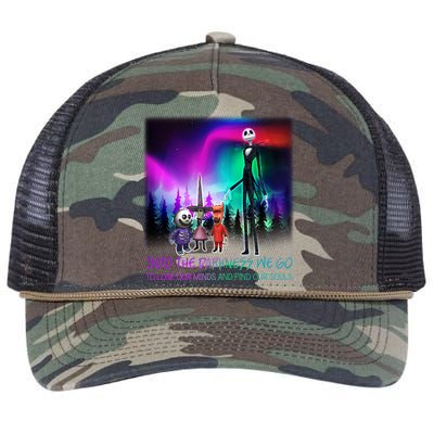 Into The Darkness We Go Retro Rope Trucker Hat Cap