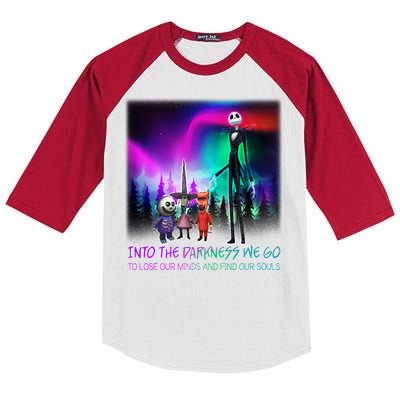 Into The Darkness We Go Kids Colorblock Raglan Jersey