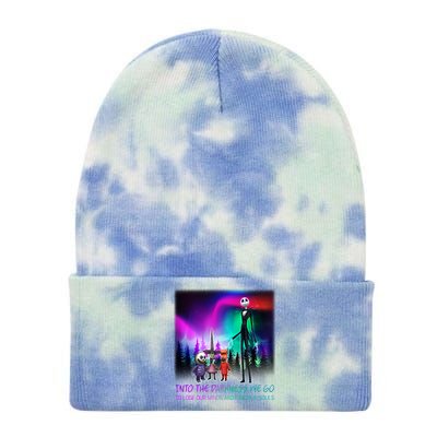 Into The Darkness We Go Tie Dye 12in Knit Beanie