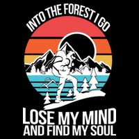 Into The Forest I Go Wool Snapback Cap