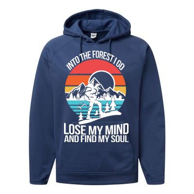 Into The Forest I Go Performance Fleece Hoodie