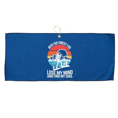Into The Forest I Go Large Microfiber Waffle Golf Towel