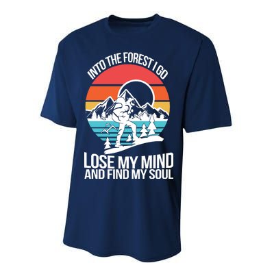 Into The Forest I Go Performance Sprint T-Shirt