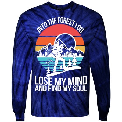 Into The Forest I Go Tie-Dye Long Sleeve Shirt