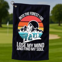 Into The Forest I Go Golf Towel