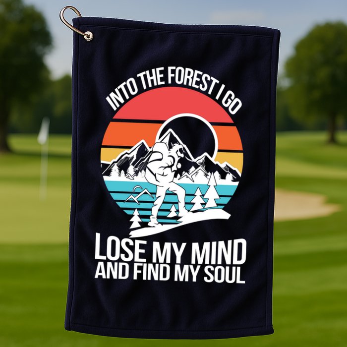 Into The Forest I Go Golf Towel