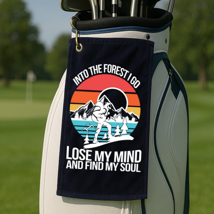 Into The Forest I Go Golf Towel