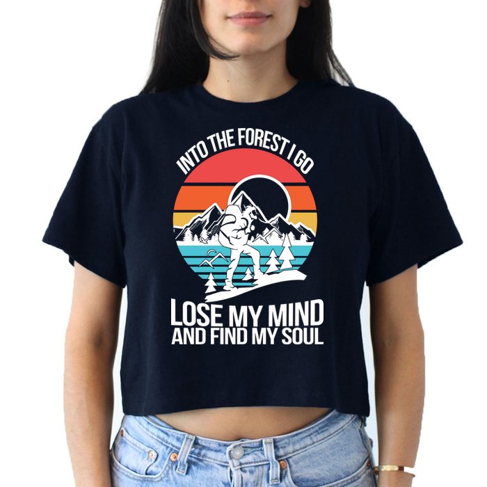 Into The Forest I Go Women's Crop Top Tee