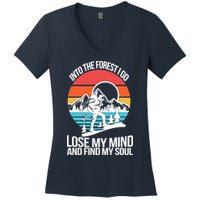 Into The Forest I Go Women's V-Neck T-Shirt