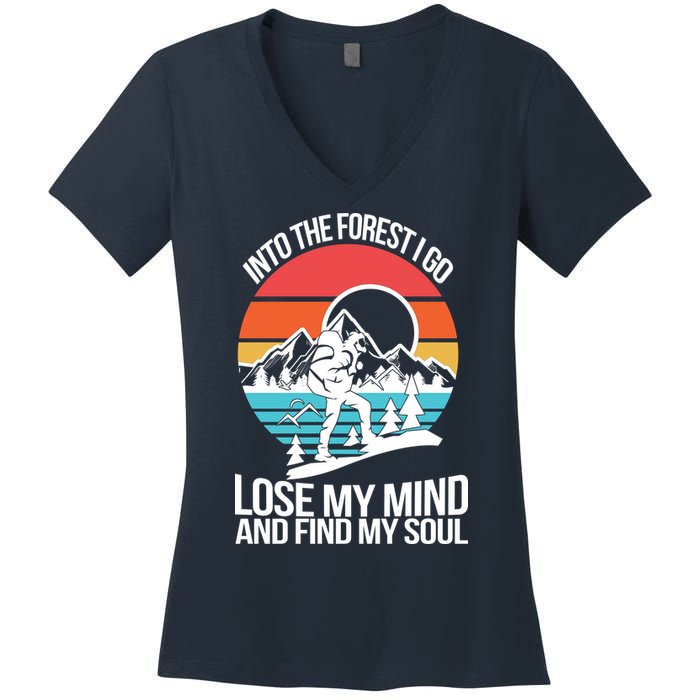 Into The Forest I Go Women's V-Neck T-Shirt