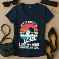Into The Forest I Go Women's V-Neck T-Shirt