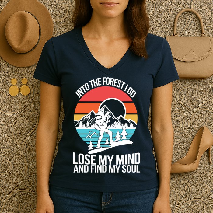 Into The Forest I Go Women's V-Neck T-Shirt