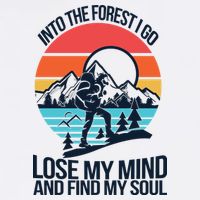 Into The Forest I Go Garment-Dyed Sweatshirt