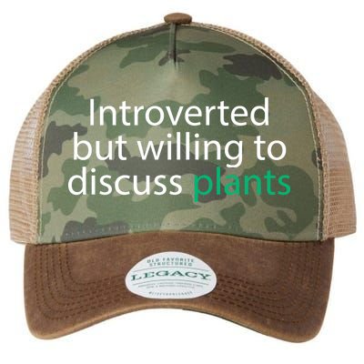 Introverted But Willing To Discuss Plants Legacy Tie Dye Trucker Hat