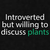 Introverted But Willing To Discuss Plants Ladies PosiCharge Tri-Blend Wicking Tank