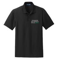 Introverted But Willing To Discuss Plants Dry Zone Grid Polo